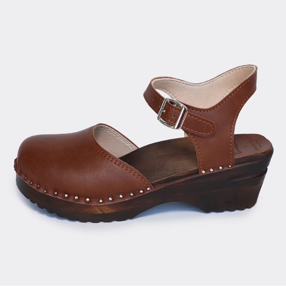 Good guys don’t wear leather Sofia clog sandals brown - Picture 5 of 10